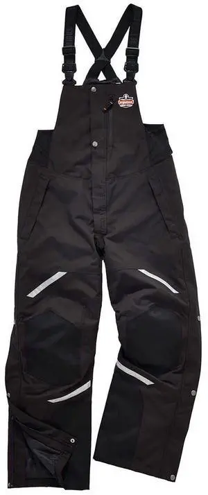 Ergodyne 41215 N-Ferno 6471 Thermal Bibs with 500D Nylon Shell - X-Large - Black