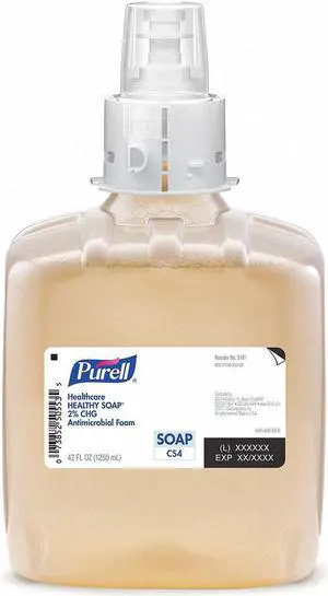 Unscented,  Foam,  Hand Soap,  1250mL,  Cartridge,  Cleanse AntiBac,  PK 3