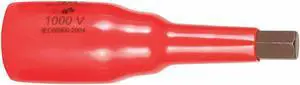 Wiha Tools Socket, SAE, 1/2" Tip Size, 3/8" Drive Chrome Vanadium 31817