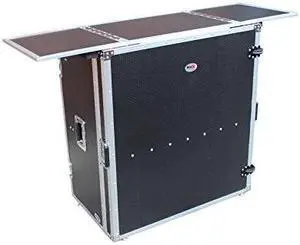 prox transformer series fold away dj performance desk facade w/ wheels