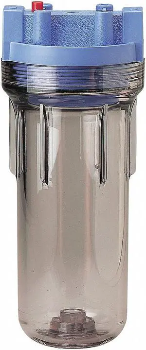 PENTAIR/PENTEK 150071-75 Filter Housing,12-5/8" H,5-1/4" W,Clear