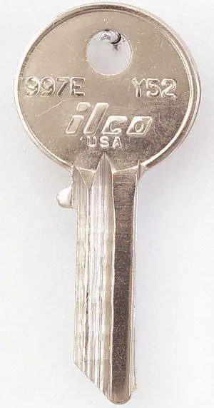 Key Blank, Brass, Type Y52,5 Pin, PK10