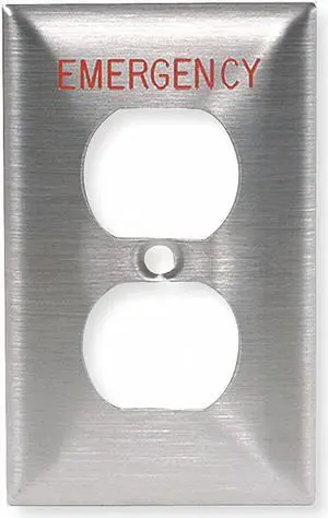 HUBBELL WIRING DEVICE-KELLEMS SS8MEV Duplex Receptacle Wall Plates and Box HUBBELL WIRING DEVICE-KELLEMS SS8MEV Duplex Receptacle Wall Plates and Box
