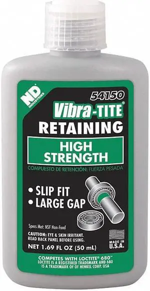 Vibra-TITE 541 High Strength Slip Fit Anaerobic Retaining Compound 50 ml