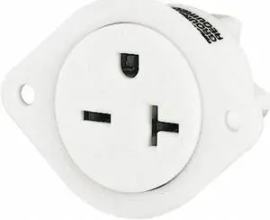BRYANT 5479 20A Single Flanged Receptacle 250VAC 6-20R BN
