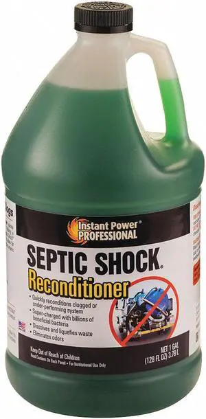 INSTANT POWER PROFESSIONAL 8818 Septic Shock Reconditioner,1 gal.,Bottle