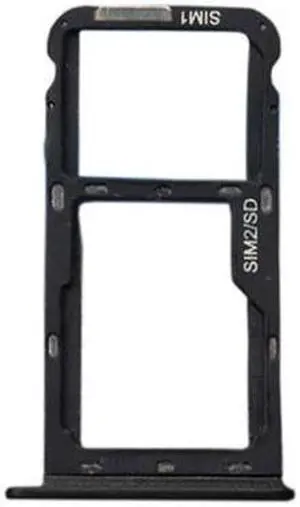 SIM Tray Holder SD Card Reader Slot Adapter for Meizu M5C (Black)