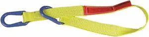 LIFT-ALL UU2802NX3 Web Sling, Type U, 3 ft L, 2 in W, Nylon, Yellow
