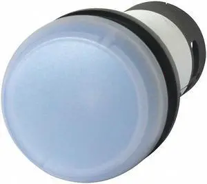 Eaton Pilot Light Operator, 22mm, Round, 22mm, LED 22mm White   M22-L-W