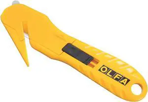 OLFA SK-10 6-9/32 in L. Hook-Style Safety Cutter, Fixed Blade, Safety Recessed