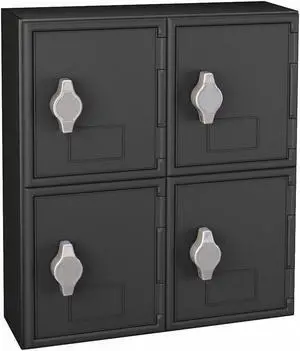 United Visual Products Cell Phone Locker,Blk,Hasp Lock,12 in. W  UVQ1047