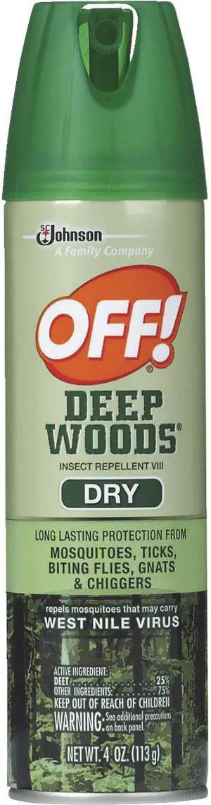 Deep Woods Off 4 Oz. Dry Insect Repellent Aerosol Spray 71764