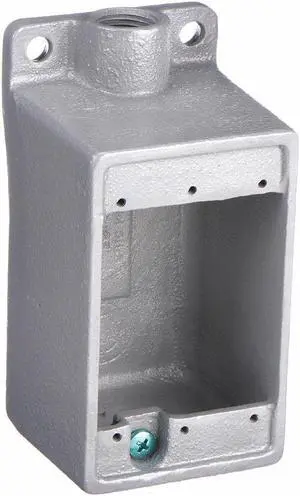 HUBBELL KILLARK FD-1M Weatherproof Electrical Box, 28 cu in, FD Box Type, 1