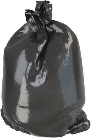 MINT-X MX3858STB Trash Bag, 60 gal., LLDPE, Black, PK100