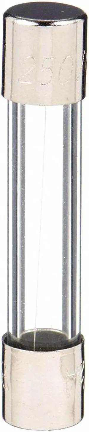 EATON BUSSMANN AGC-6-R Glass Fuse, Fast-Acting, 6A, 250V AC, 10kA at 125V AC,