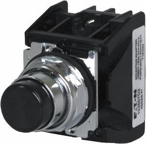 EATON 10250T708B Push Button with Contacts,Black,Extended