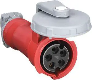 HUBBELL HBL520C7W IEC Pin and Sleeve Connector,20A,480V