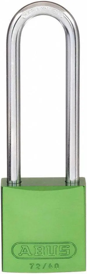 Abus Lockout Padlock,KD,MK,Green,1-1/2"H  72 HB/40-75 KD Green