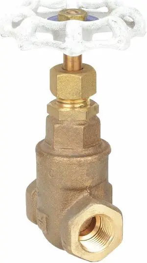 MILWAUKEE VALVE UP105 2 Gate Valve,2 In.,Bronze,Non-Rising Stem
