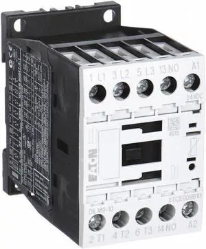 EATON XTCE009B10C IEC Magnetic Contactor, 3 Poles, 480 V AC, 9 A, Reversing: No