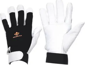 IMPACTO BG413XL Anti-Vibration Gloves,XL,Black/White,PR