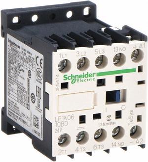 SCHNEIDER ELECTRIC LC1K0610G7 Miniature IEC Magnetic Contactor, 3 Poles, 120 V