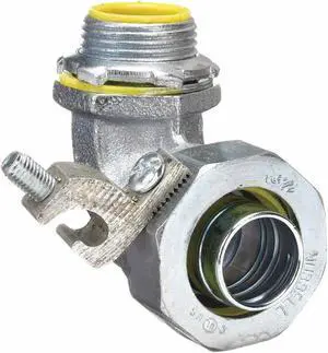 RACO 3543-3 Conduit Fitting Connector, 3/4 in, Threaded, Steel, Electro Zinc