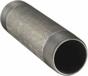 BECK 0330026600 1" x 8-1/2" Black Pipe Nipple Sch 40