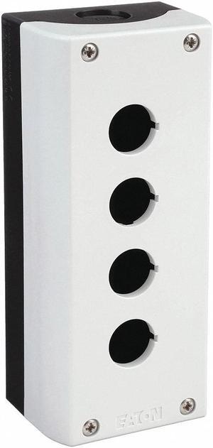 EATON M22-I4-PG Pushbutton Enclosure,2.20 in H,Polymer