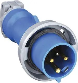 Hubbell Wiring Device-Kellems IEC Pin and Sleeve Plug,2P,3W,30A,250V  HBL330P6W