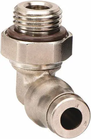 LEGRIS 3699 04 10 4mm Tube x BSPP Brass Male Swivel 90 Degree Elbow