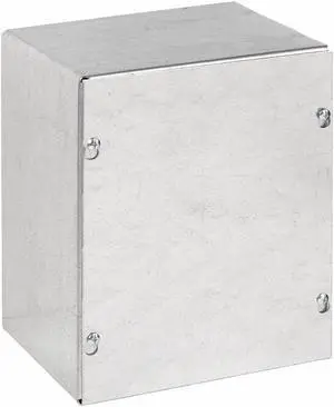 Wiegmann Enclosure Silver Galvanized  Includes Self Tapping Screws SC101204GNK