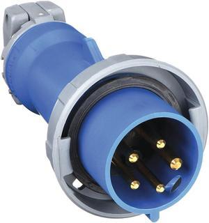 HUBBELL HBL530P9W IEC Pin and Sleeve Plug,4P,5W,30A,208V