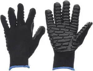 IMPACTO 4731 Anti-Vibration Gloves,M,Black,PR