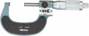 MITUTOYO 193-212 Digital Micrometer,1 to 2",Friction