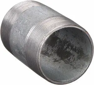 BECK 0331046607 3" MNPT x 6" TBE Galvanized Steel Pipe Nipple Sch 40
