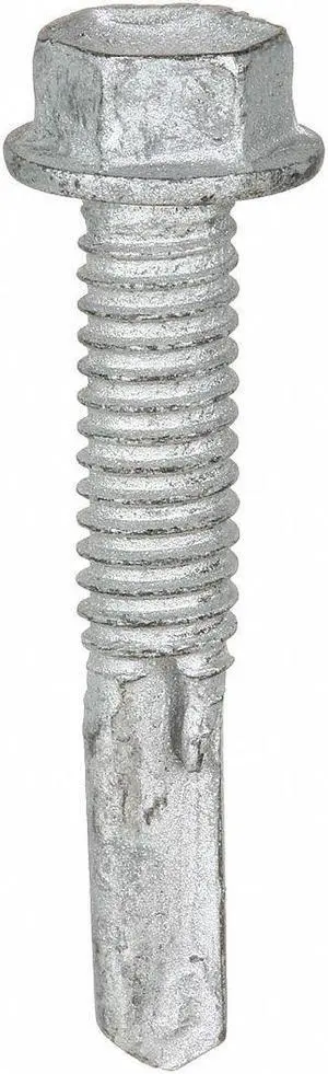 TEKS 1414000 Self-Drilling Screw, #12 x 1-1/4 in, Climaseal Steel Flange Hex