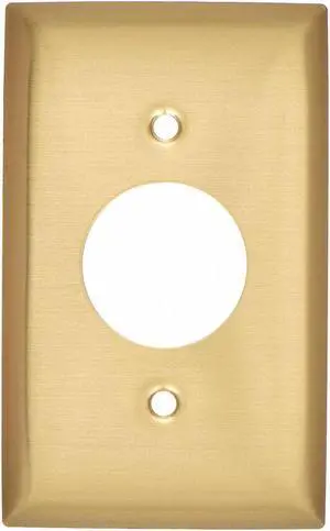 HUBBELL WIRING DEVICE-KELLEMS SB7 Single Receptacle Wall Plates and Box Cover,