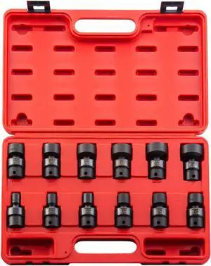 Sunex 3690, 3/8 Inch Drive Universal Impact Socket Set, 12-Point, 12-Piece