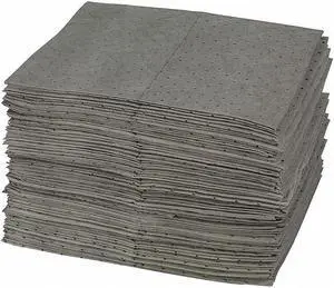 BRADY GP300 Sorbent Pad, 25 gal, 15 in x 19 in, Universal, Gray, Polypropylene
