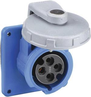 HUBBELL WIRING DEVICE-KELLEMS HBL420R9W Watertight Pin & Sleeve Receptacle, 20