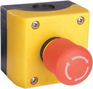 EATON M22-C1-M13H Push Buttn Cntrol Station,1NO,Mshrm Head