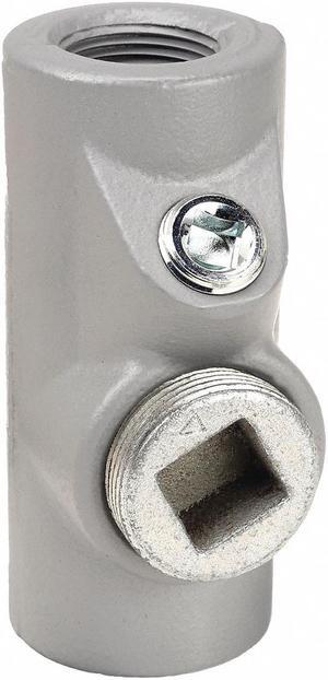 6-1/4" Sealing Fitting, 40% Fill, 1-1/2" FNPT x 1-1/2" MNPT Ends, Malleable Iron