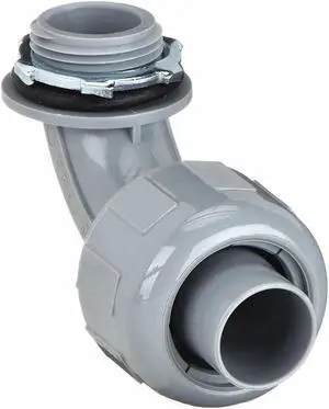 HUBBELL WIRING DEVICE-KELLEMS P1259NGY Conduit Fitting Connector, 1-1/4 in,