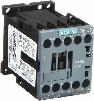 SIEMENS 3RT20151BB41 IEC Magnetic Contactor, 3 Poles, 24 V DC, 7 A