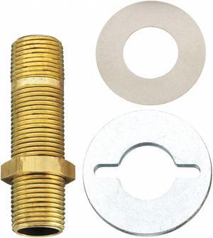 CHICAGO FAUCET 932-001KJKABRBF Inlet Shank, Brass, 3 In. L, 1/2-14 NPT