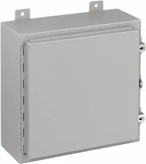 WIEGMANN N12242410 Padlockable Hasp Electrical Enclosures, 24 in H, 10 in D, 24