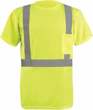 OCCUNOMIX LUX-SSETP2B-Y3X T-Shirt,Mens,3XL,Yellow