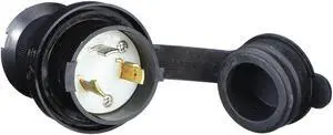 HUBBELL WIRING DEVICE-KELLEMS HBL2611SW Watertight Locking Plug, L5-30P, 30 A,