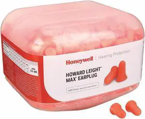 Honeywell Howard Leight Ear Plugs, Uncorded, Bell Shape, PK800  HL400-MAX-REFILL